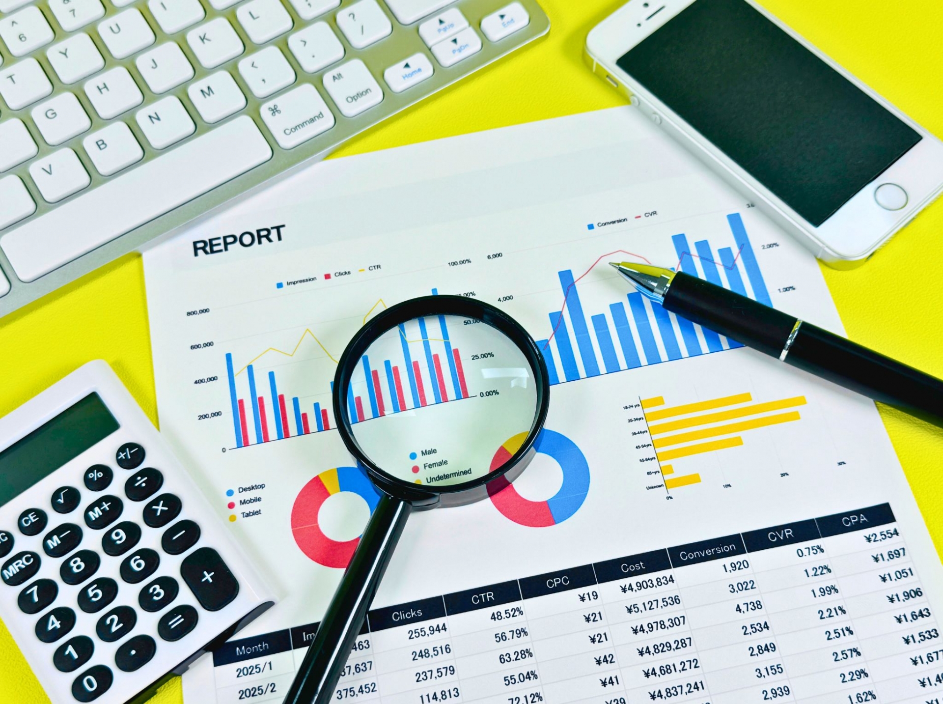 楽天広告の運用データ分析イメージ